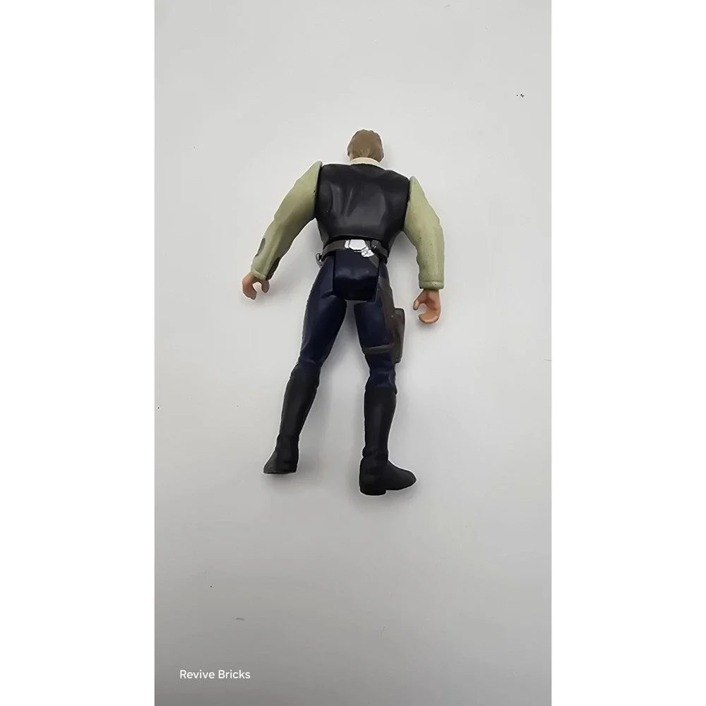 Star Wars Power of The Force Freeze Frame Han Solo in Endor Gear Figure W/O Coat
